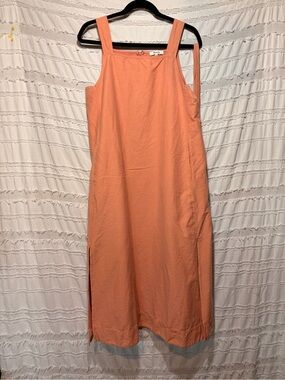 Madewell sleeveless apron jumper dress, pinafore.